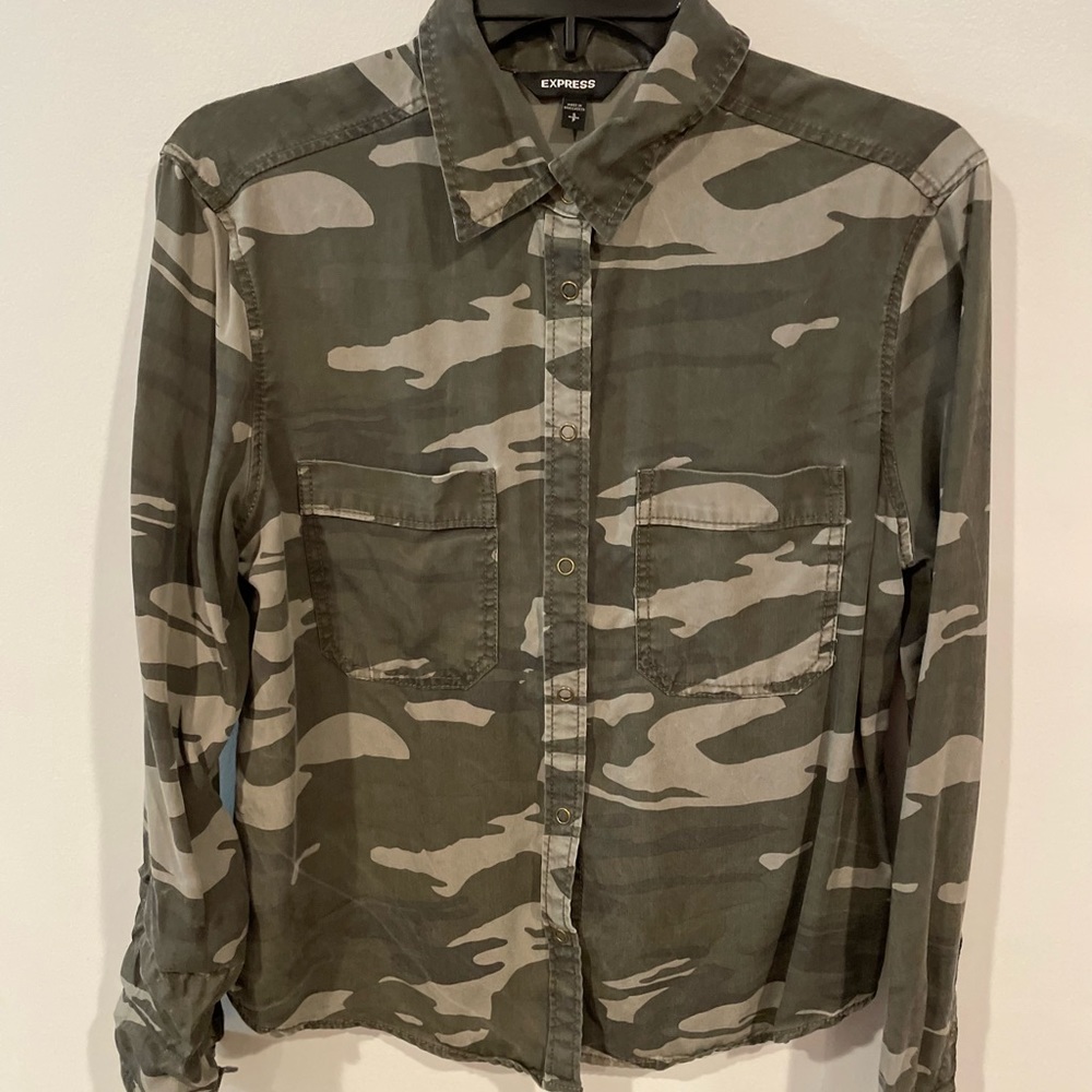 Camo Button Up - image 1